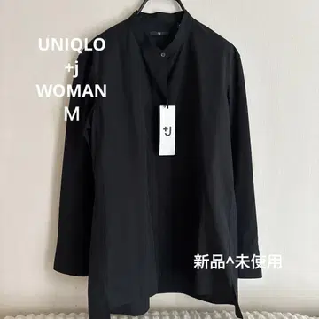 유니클로 +j 수피마 코튼 스탠드 카라 셔츠 택 포함 새상품