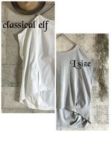 classicalelf 프렌치 턱 풀오버 산뜻하고 시원한 2장 세트