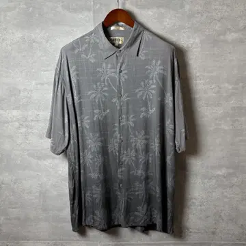 CAMPIA MODA 90s 빈티지 알로하 셔츠 팜 트리 XL