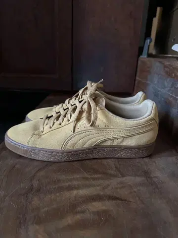 Puma 베이지 스웨이드 스니커즈