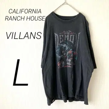 CALIFORNIA RANCH HOUSE VILLANS 티셔츠 L 블랙
