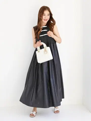OBLI 오블리 핀턱 바이컬러 원피스 1