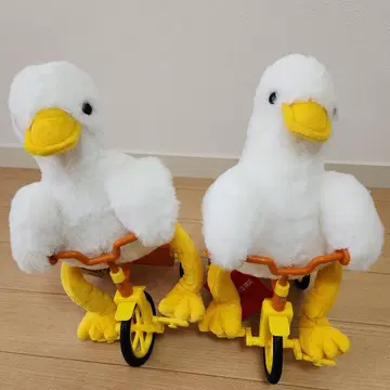 TAITO 오리 봉제 인형 자전거 2개