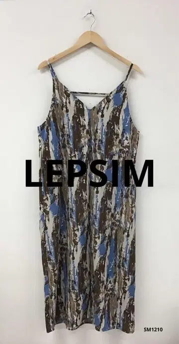 LEPSIM 렙심 올 패턴 프린트 맥시 길이 원피스 F 사이즈