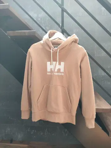 Helly Hansen 베이지 후드 부착 후드티 WL