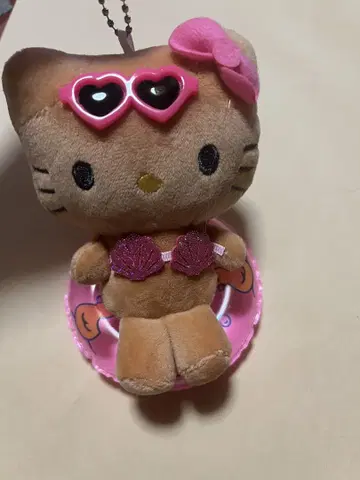 HELLO KITTY 튜브 마스코트 키링 일광화상