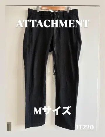 ATTACHMENT 카즈유키 쿠마가이 드로 코드 팬츠 블랙 사이즈 3