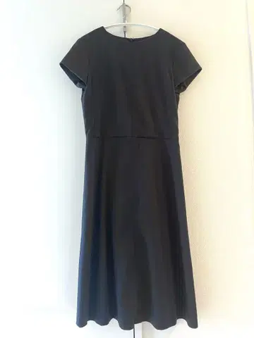 DRESSTERIOR 네이비 반팔 무릎 아래 기장 원피스 36