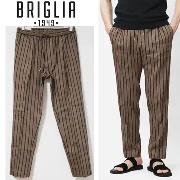 새상품 브릴리아 스트레치 린넨 스트라이프 이지 팬츠 M (76-86cm)