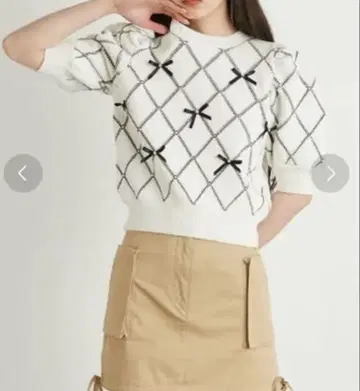 릴리 브라운 비쥬 리본 니트
