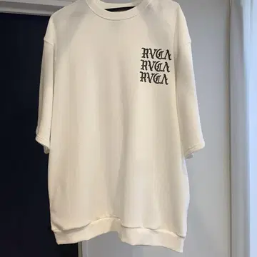 RVCA 화이트 반팔 서핑 티셔츠 IRON ON FT SS 서핑