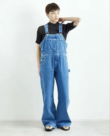 holiday 빅 데님 오버롤