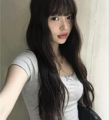 anyonemore 레이스 스퀘어 넥 리본 반팔 티셔츠