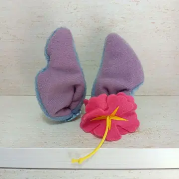 릴로 & 스티치 헤어 클립 핑 하이비스커스 디즈니 리조트