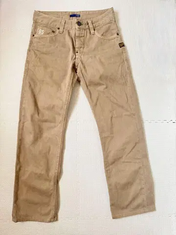 G-STAR RAW 베이지 스트레이트 청바지