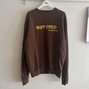 NOT DYED 슈퍼 헤비 스웨트 M 사이즈 브라운