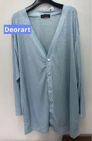 Deorart V 가디건 시어 소재 스카이블루 DRT2625 민트 그린