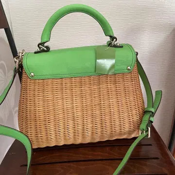kate spade 바스켓백 그린/베이지 바스켓 백
