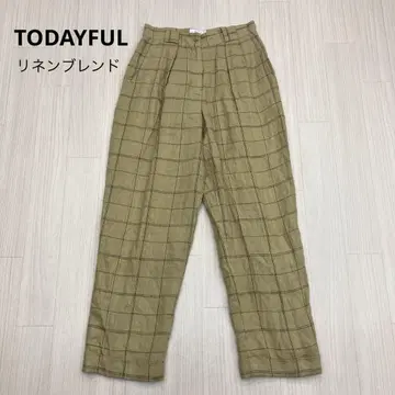 TODAYFUL 투데이풀 린넨 100% 투 턱 테이퍼드 팬츠