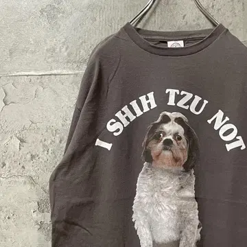 시추 I SHIH TZU NOT 개 애니멀 티셔츠