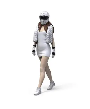 1/35 근미래 SF 요염한 잠복 수사관 미페인팅 레진 피규어 H096