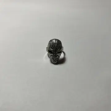 SPAWN 반지 실버 컬러 소재 불명 페이스 디자인
