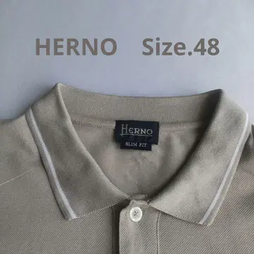 HERNO 슬림 핏 피케 셔츠 사이즈 48