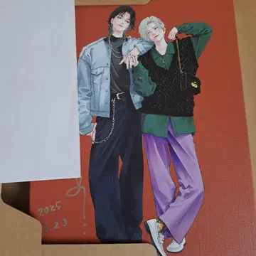 자노메 친필 사인 포함 캔버스 보드