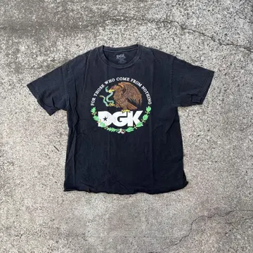 DGK 그래픽 프린트 티셔츠 M 블랙