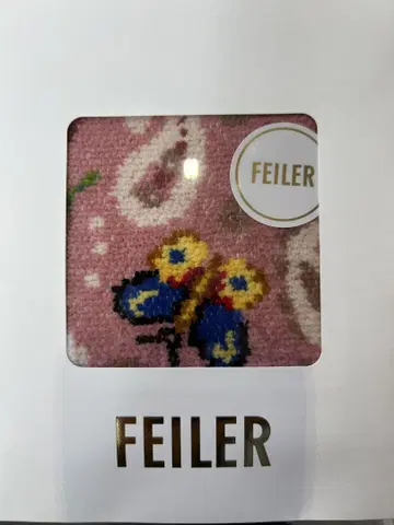새상품 FEILER 하이디 페이즐리 손수건 핑크 배송비 포함
