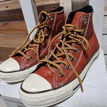 CONVERSE 컨버스 하이컷 가죽 스니커즈 23cm 레어