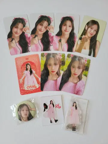 KARA 규리 포토 카드 캔뱃지 스티커 아크릴 참