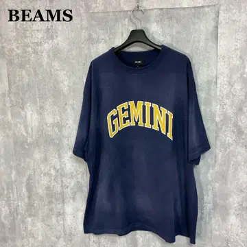 새상품 BEAMS 빈티지 칼리지 티셔츠 L