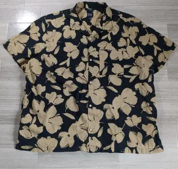 GAP 알로하 셔츠 올 패턴 셔츠 2XL 오픈 카라