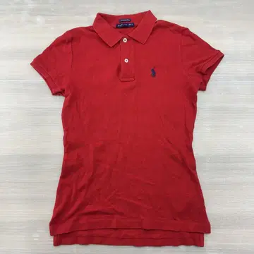 &Ralph Lauren The Skinny 폴로 XS 빨간색 반팔