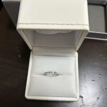 STAR JEWELRY 컬러 스톤 플라티나 반지