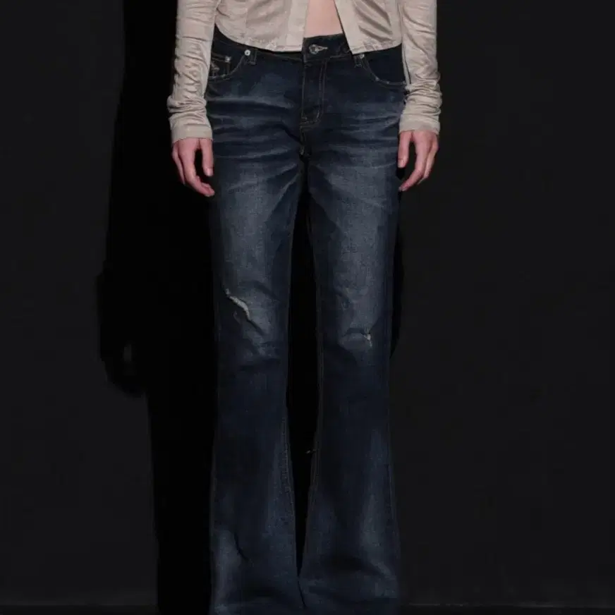 【BOHEMIAN SEOUL】BOHEMSEO LOGO BAND JERSEY BOOTCUT PANTS 2ND REORDER ] LOGO BAND JERSEY BOOTCUT PANTS, BLACK - bohemseo