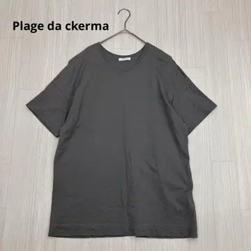 Plage da ckerma 크루넥 반팔 티셔츠 코튼 일본제
