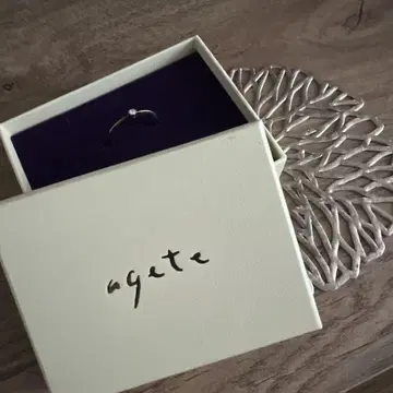 agete 심플 반지 다이아몬드