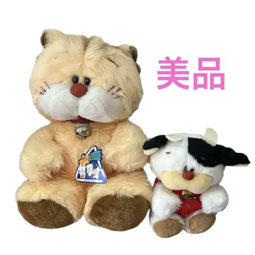 새상품급 레트로 오오이케 봉제 인형 야옹야옹 모모 고양이 소