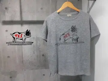 TES 엔드리스 써머 BUHI 프린트 파일 티셔츠 S 도그 프린트