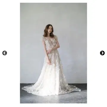 DRESS PRODUCTION 플라워 레이스 백 V 드레스 (W245)