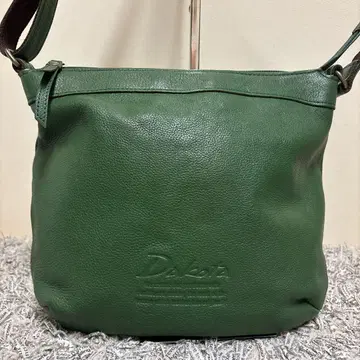 새상품급 Dakota 다코타 숄더백 가죽 천연 가죽 그린