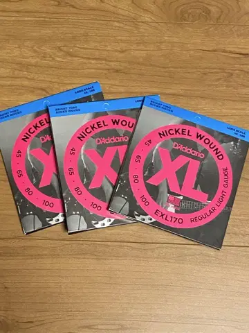 3 세트 D'Addario EXL170 일렉 베이스 줄 니켈 와인딩