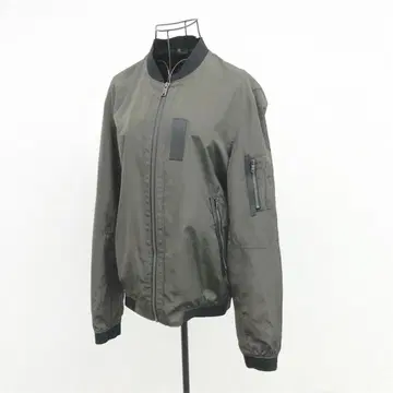 자라 ZARA 블루종 자켓 S 카키 메쉬 캐주얼 세탁 가능