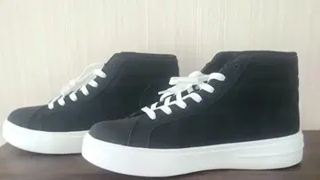 하이컷 스니커즈 27cm 블랙 미사용 새상품!