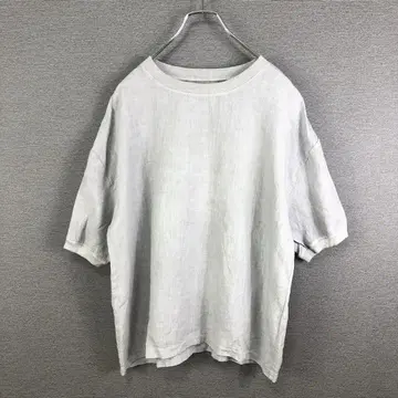 나카가와 마사시치 상점 린넨 티셔츠 그레이