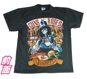 Guns N' Roses 티셔츠 싱글 스티치 사양 빈티지 가공