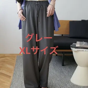 디스코트 - 3kg 날아가는 드레이프감 이지 팬츠 미사용 그레이 XL