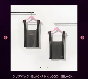 BLACKPINK 클리어 토트백 블랙